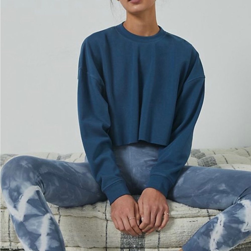 We Wore What Cropped Sweatshirt Size S
